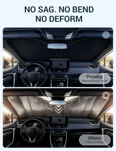 Proadsy Custom Fit 2024-2026 Toyota Land Cruiser Car Windshield Sun Shade - Image 6