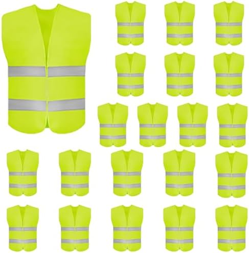 DUSKCOVE 20 Pack High Visibility Safety Vest by DUSKCOVE