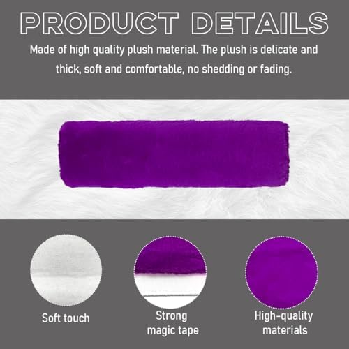 2 PCS Seat Belt Shoulder Pads, Soft Fluffy Plush Seat Belt Shoulder Strap Covers - Image 3