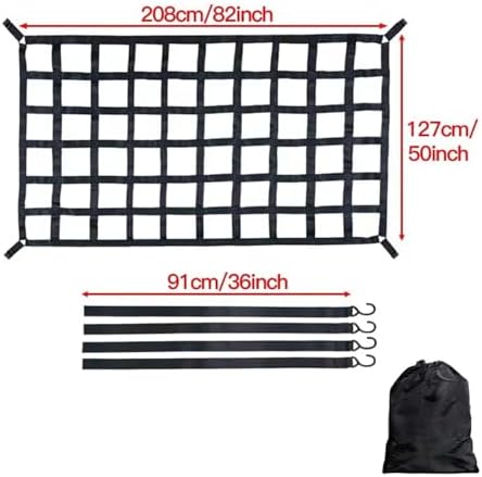 Car Trunk Rooftop Net Mesh Cargo Net Heavy Cargo Net Truck Trailer Dumpster - Image 2
