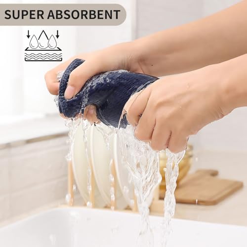 Kitinjoy 100% Cotton Waffle 8-Pack Kitchen Towels - Image 3