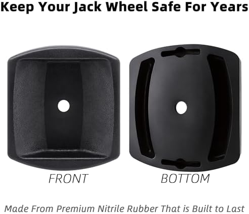 Dual Trailer Wheel Dock Swirl Jack Caster 6" Wheel Chock Stopper - Image 3