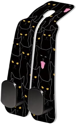 PU Leather Car Seat Hook, Storage Headrest Hanger, Cute Car Backseat Organizer by Unknown