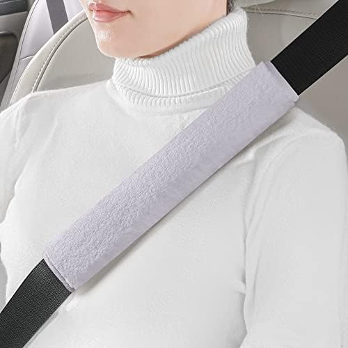 LACDL Extra Long Seatbelt Cover Super Soft Furry by LeadingAComfortableDrivingLife
