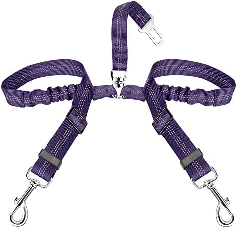 SlowTon Double Dog Seat Belt for Car by SlowTon