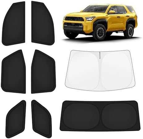 KUST Car Window Shades for Toyota 4Runner 2025-2026 Windshield Sun Shade Side by KUST