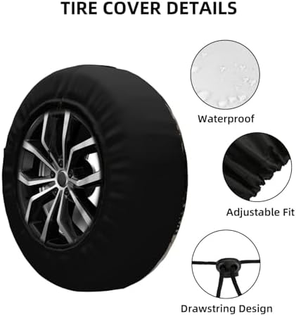Spare Tire Cover for RV Camper, Retro Bear Forest Tire Cover Protectors - Image 4