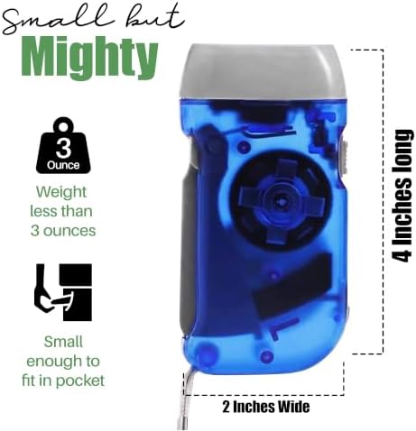 Evelots 4-Pack Hand Crank Flashlights - Image 6