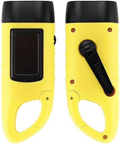 Simpeak 2-Pack Hand Crank Solar Powered Emergency LED Flashlight, Survival - Image 6