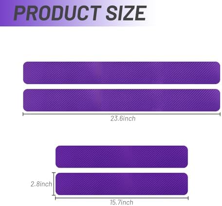 4PCS Car Door Sill Protector 3D Carbon Fiber - Image 6