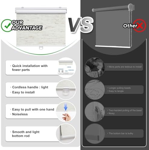 AOSKY Blackout Cordless Roller Shade - Image 3