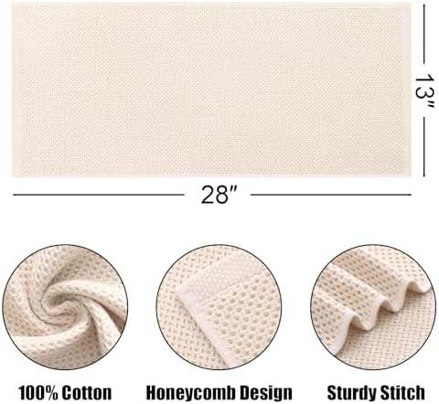 Kitinjoy 100% Cotton Waffle 8-Pack Kitchen Towels - Image 2