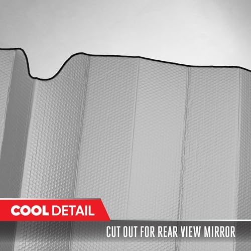 Motor Trend Accordion Gray Car Windshield Sun Shade - Image 5