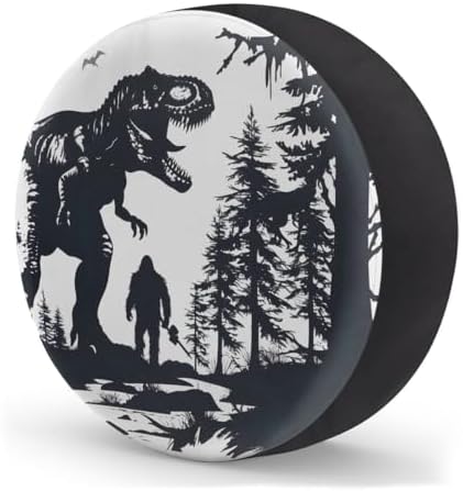 Rv Spare Tire Cover Wheel Bigfoot Dinosaur Mountain Tire Covers Wheel - Image 2