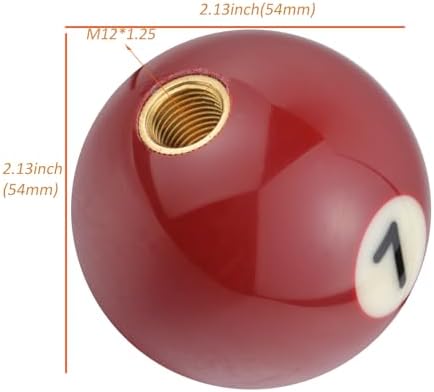 7 Ball Billiard Shift Knob Polished Car Racing Gear Shifter Grip - Image 4
