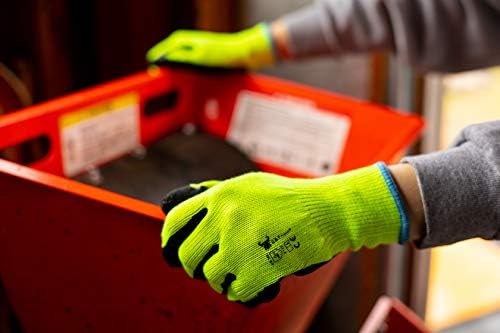 G & F 1516 Premium High Visibility Low Emissions Green Work and Gardening Gloves - Image 5