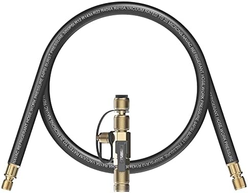 NAVAC NEVK1 Rapid Evacuation Kit | Valve Core Removal Tool and Evacuation Hose by NAVAC