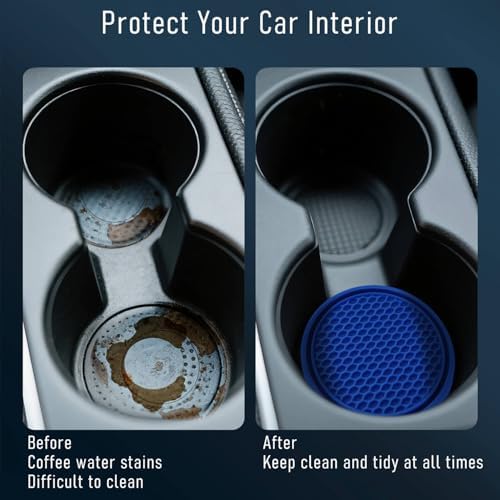 4-Pack Car Cup Holder Coasters - Image 4
