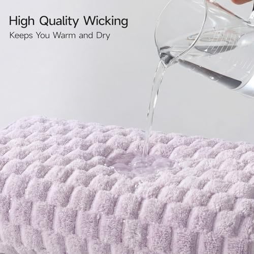 REDKISS 4 Pack Purple Bath Towels - Image 6