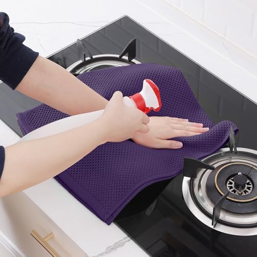 Homaxy 100% Cotton Waffle Weave Kitchen Dish Towels 8-Pack - Image 5