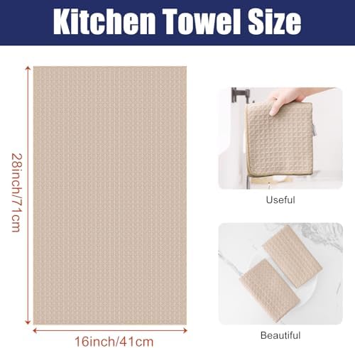Homaxy Microfiber Waffle Weave Kitchen Towels, 4 Pack - Image 2