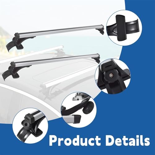 48 Inch Universal Car Top Roof Cross Bar Luggage Cargo Rack - Image 4