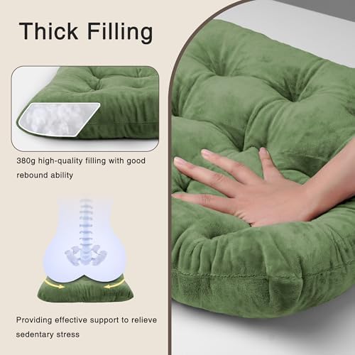 OVOV 4 Pack Chair Cushions for Dining Chairs 15.5"x15.5" Green - Image 6