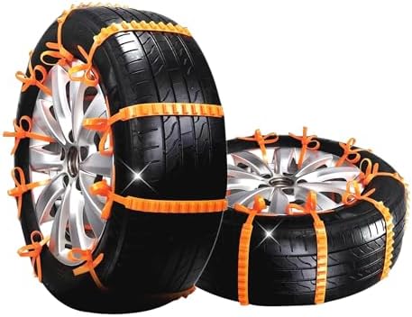 This Is A Orange Adjustable Anti-Slip Tire Zip Ties Fits Snow Chains Universal by Unknown