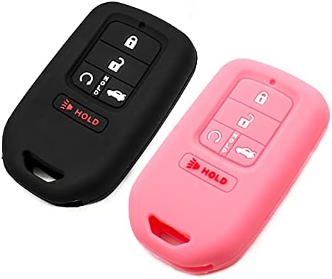 Silicone Key Fob Cover Fit for Honda Civic Accord Pilot CR-V Insight Passport by EYANBIS