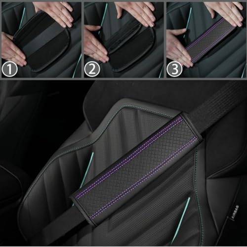NBTEPEM 10 Pcs Car Floor Mats Full Set Car Accessories, Microfiber Leather - Image 7