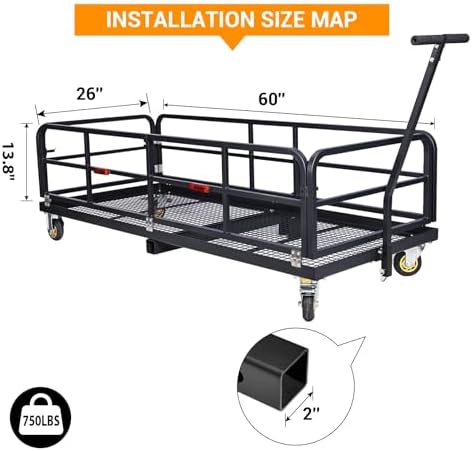 Folding Hitch-Mounted Cargo Basket - Image 4