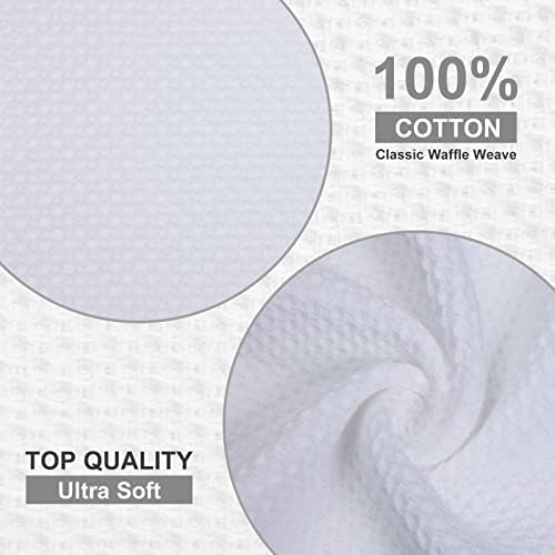 Kitinjoy 100% Cotton Waffle 12-Pack Kitchen Towels - Image 2