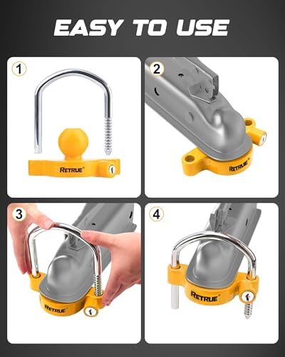 RETRUE Universal Trailer Coupler Lock - Image 5