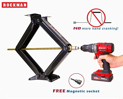 ROCKMAN RV Camper Trailer Stabilizer Leveling Scissor Jacks 24" 5000lbs PK4 - Image 3