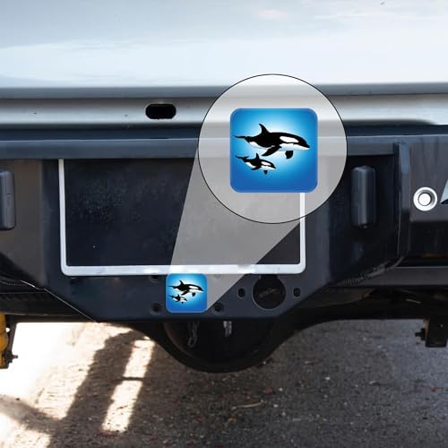 Hitch Cover Fits for 2 Inch Hitch Orcas in The Ocean Towing Hitch Plug for Men - Image 6