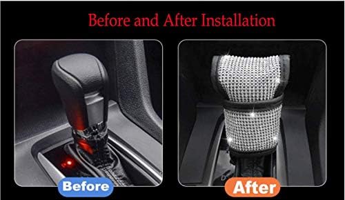 2 Pcs Bling Bling Auto Car Shift Gear Cover & Handbrake Cover - Image 6