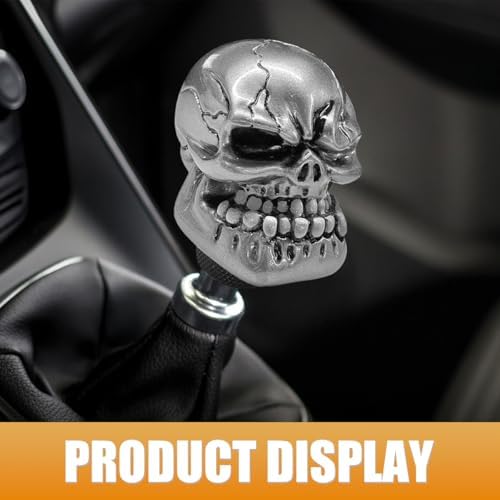 Skull Car Gear Shift Knob, Resin Shifter Lever Handle - Image 6