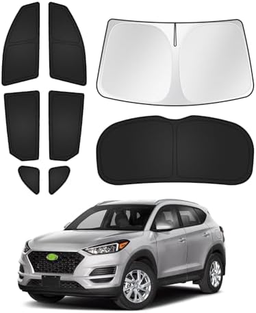 Canvcle Sunshades for Hyundai Tucson 2016-2021 Accessories Windshield Sun Shade by Canvcle