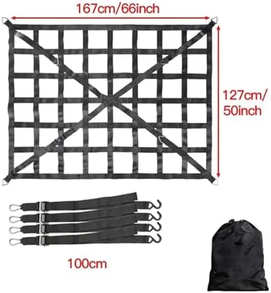 Car Trunk Rooftop Net Mesh Cargo Net Heavy Cargo Net Truck Trailer Dumpster - Image 2