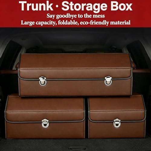 Car Trunk Organizer Leather Storage Box - Image 4