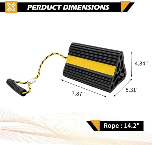 Vacallity Solid Rubber Wheel Chocks - Image 2