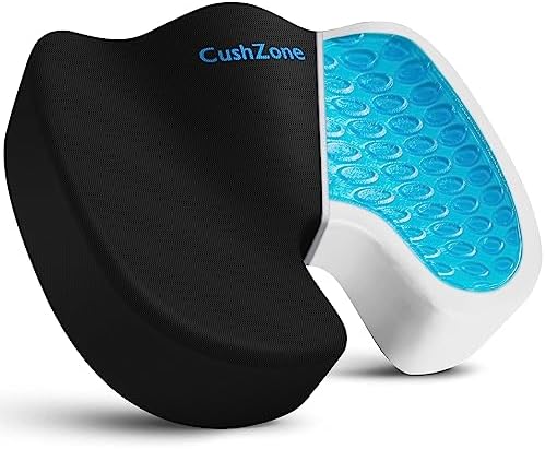 Gel Seat Cushion, Cooling Memory Foam Cushion by CushZone