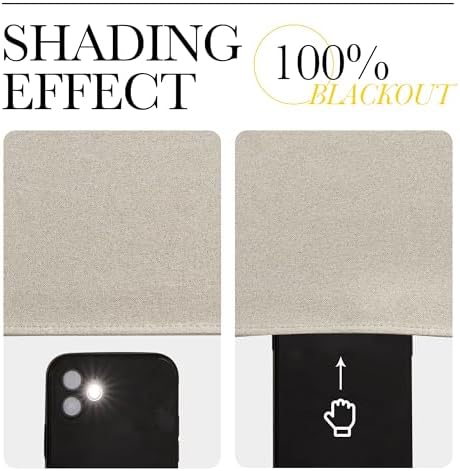 NICETOWN 100% Blackout Linen Outdoor Curtains - Image 6