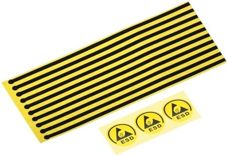 MECCANIXITY 10pcs ESD Anti Static Foot Heel Ground Straps 11.8 x 0.60 Inch by MECCANIXITY