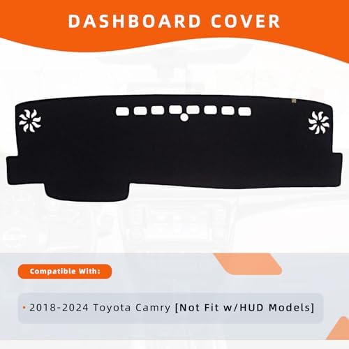 Dashboard Cover Dash Mat Fit for to-yota Camry 2024-2018, Car Dash Board Mat - Image 2