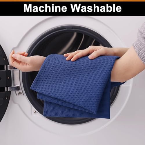 Homaxy 100% Cotton Waffle Weave Kitchen Towels, 8 Pack - Image 4