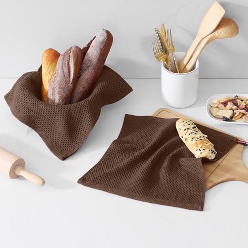 Kitinjoy 100% Cotton Waffle 6-Pack Kitchen Towels - Image 2