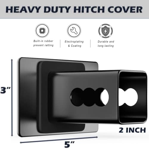 Heavy American Flag Metal Trailer Hitch Cover - Image 3