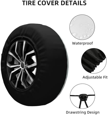 Adventure Spare Tire Cover Weatherproof Wheel Protectors Universal Wheel Covers - Image 3