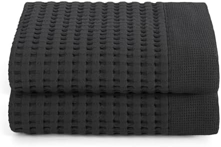 GILDEN TREE Waffle Hand Towels for Bathroom Quick Dry Large Luxury Lint Free by GildenTree